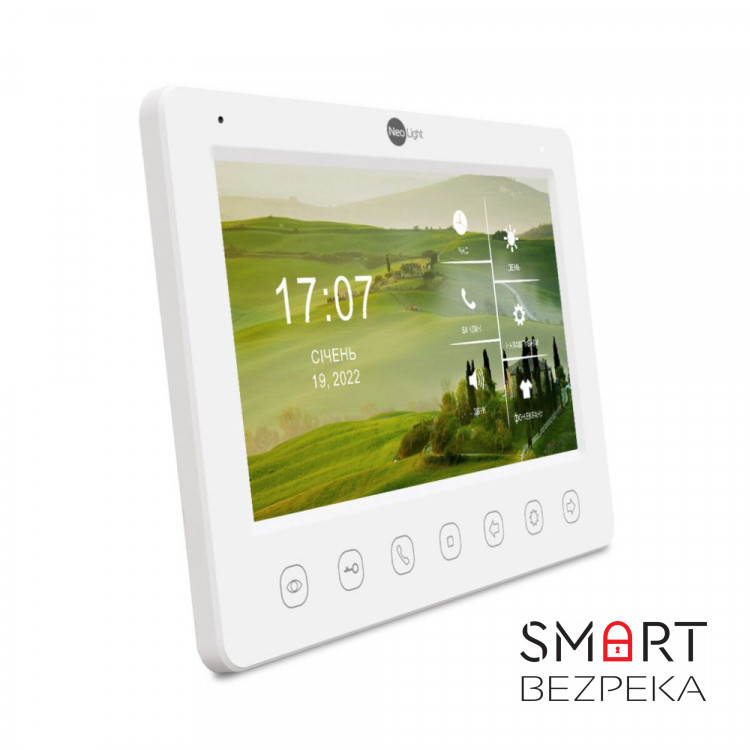 Комплект видеодомофона Neolight KAPPA HD / Solo FHD Graphite: видеодомофон 7" со встроенным БУЗ и 2 Мп видеопанель