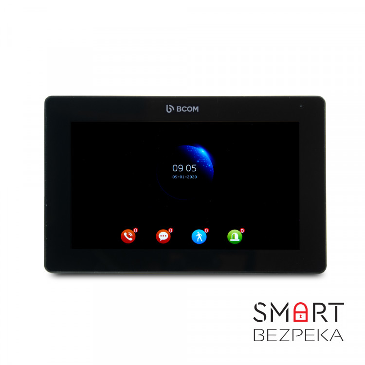 Wi-Fi відеодомофон 7" BCOM BD-770FHD/T Black з підтримкою Tuya Smart