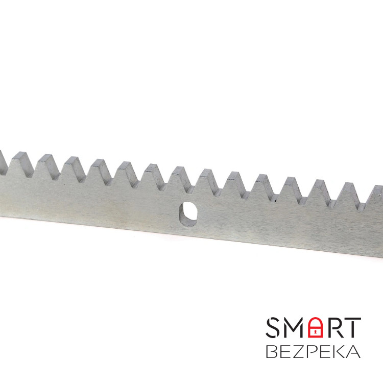 Рейка зубчатая оцинкованная GATEXPERT (30x8x1005 мм) для приводов откатных ворот