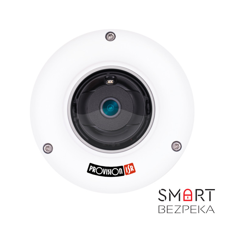 IP-відеокамера 4 Мп Provision-ISR DMA-340IPEN-28-V4 (2.8 мм) антивандальна з вбудованим мікрофоном і відеоаналітикою для системи відеонагляду