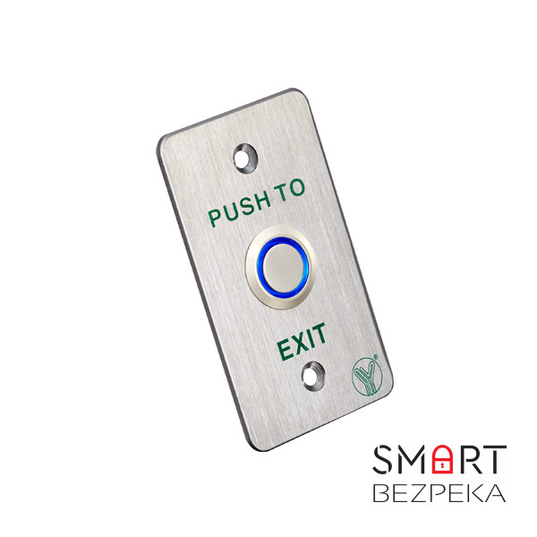 Кнопка выхода Yli Electronic PBK-814B(LED) с LED-подсветкой