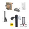 Комплект: Світильник світлодіодний Lightwell ZY-DY11-65K-100W  + Стовп 103Р 4м + Кронштейн DS-1275ZJ + Бандажна стрічка SB 207 20х0,7 бухта 50м + Замок BCS-20 + Кронштейн ZelK КСУР (труба: 50) (довжина труби: 700)