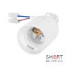 Патрон пластиковый подвесной e.lamp socket pendant.E27.pl.white, Е27, с кабелем 15 см и клеммной колодкой, белый