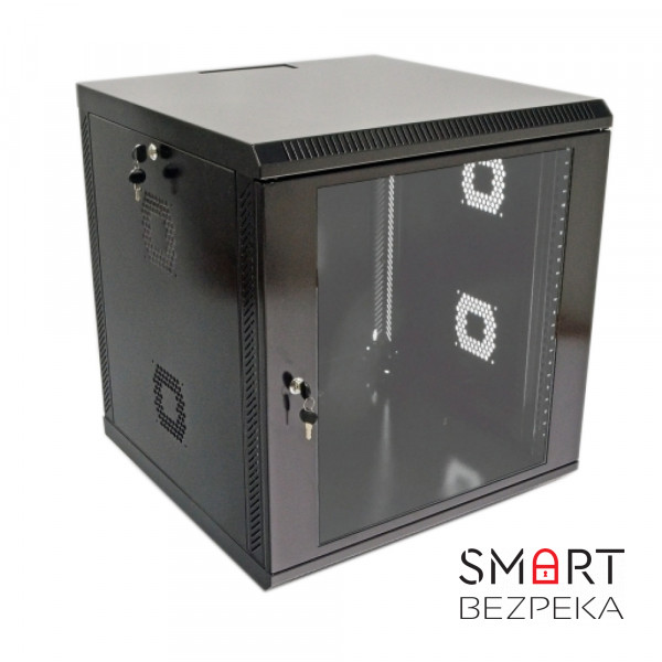 Шафа серверна CMS 12U 600 х 500 х 640 UA-MGSWA125B для мережевого обладнання