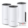 Домашня Mesh Wi-Fi система TP-LINK DECO M4 3PK AC1200 2xGE LAN/WAN MU-MIMO (DECO-M4-3-PACK)
