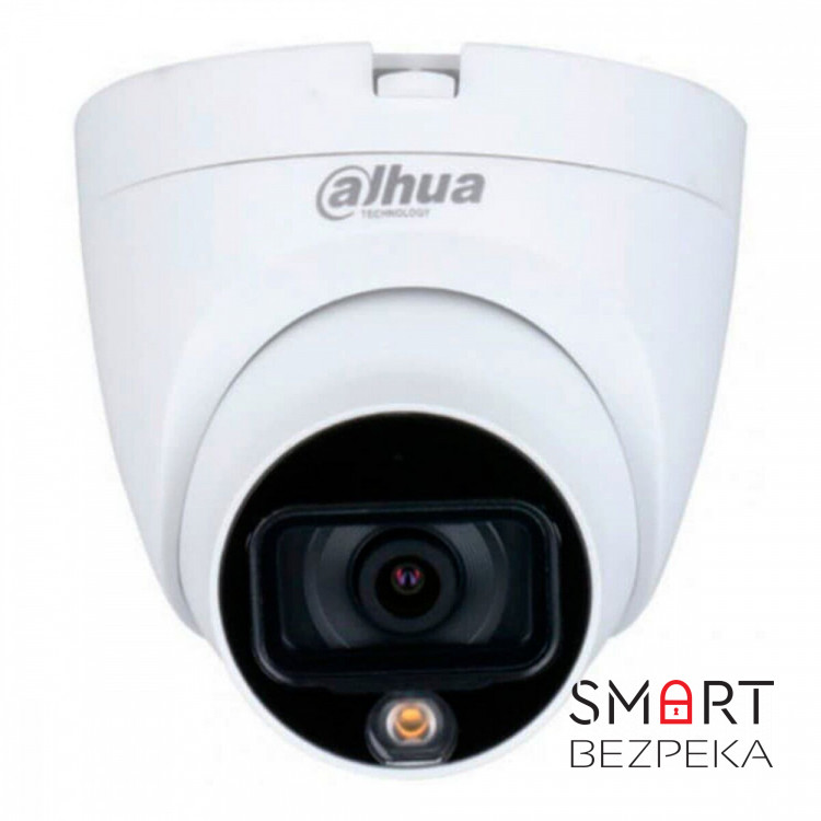 HD-CVI відеокамера 5 Мп Dahua DH-HAC-HDW1509TLQP-A-LED (3.6 мм) з вбудованим мікрофоном для системи відеоспостереження