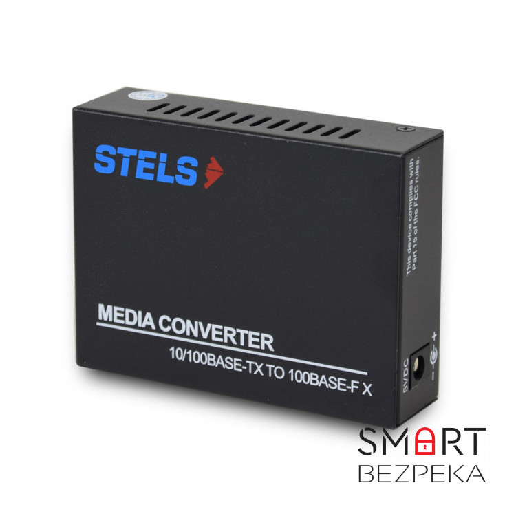 Медиаконвертер 100M 20км WDM SC LFP, STELS-F110SB-20B-LFP-1550