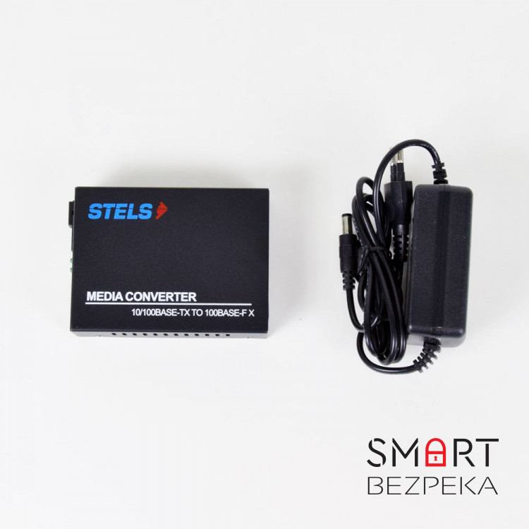Медиаконвертер 100M 20км WDM SC LFP, STELS-F110SB-20B-LFP-1550
