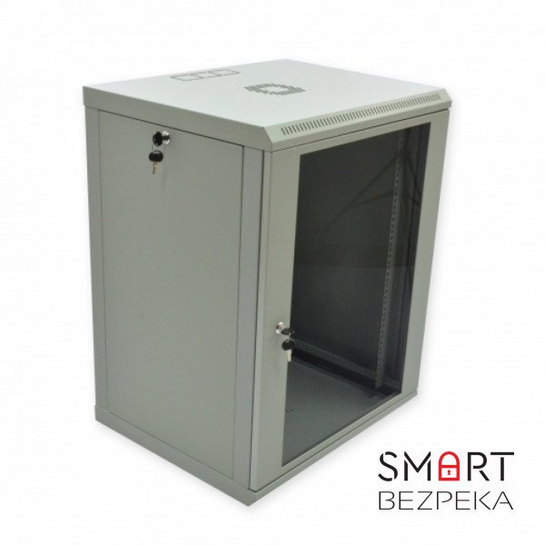 Шафа серверна CMS 15U 600 x 500 x 773 UA-MGSWL155G для мережевого обладнання