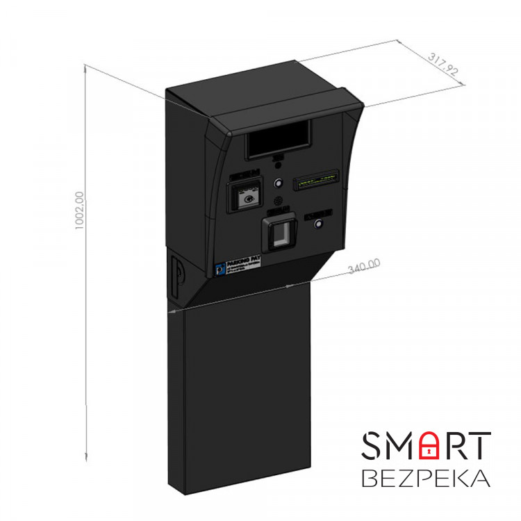 Стійка виїзна системи ParkingPay СВ-02 вулична