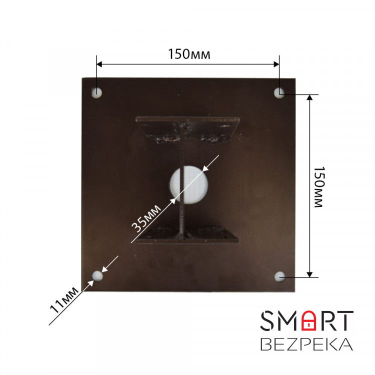 Стовп 103Р 3.5м для монтажу відеокамер, панелей виклику, прожекторів, клавіатур