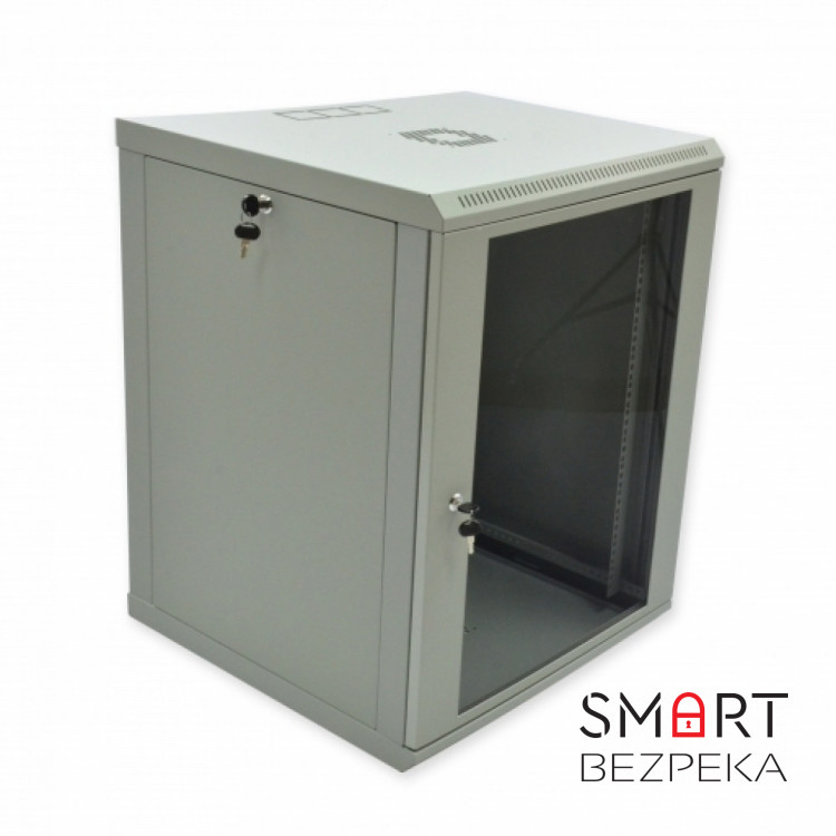 Шафа серверна CMS 15U 600 x 600 x 773 UA-MGSWL156G для мережевого обладнання