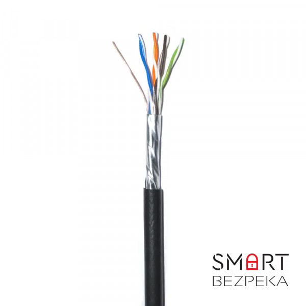 Кабель звита пара GoldMine GM FTP 4*2*0.5-CU PE MP кат.5е (FTP мідь зовнішній з несучим дротом) бухта 305м