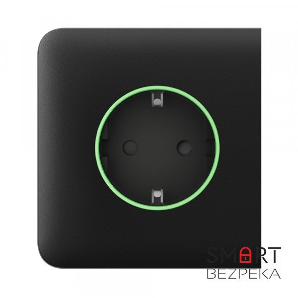 Бічна панель Ajax SideCover (type F) black для вбудованої розетки