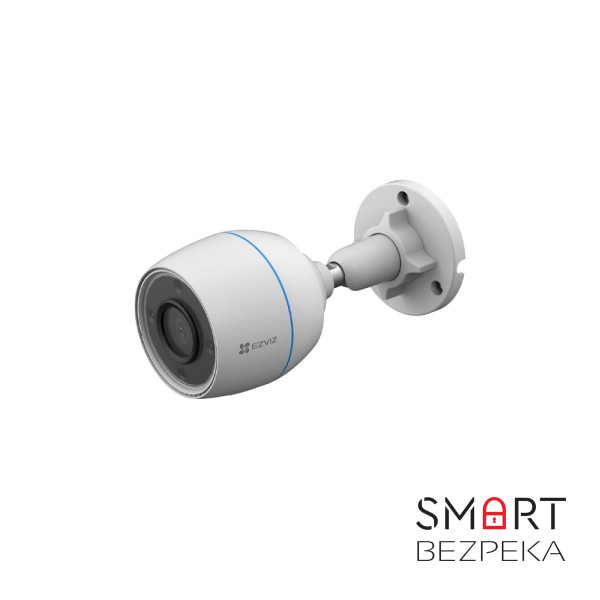 IP-відеокамера вулична 2 Мп з Wi-Fi Ezviz CS-H3C (1080P, 2.8 мм) із вбудованим мікрофоном та відеоаналітикою