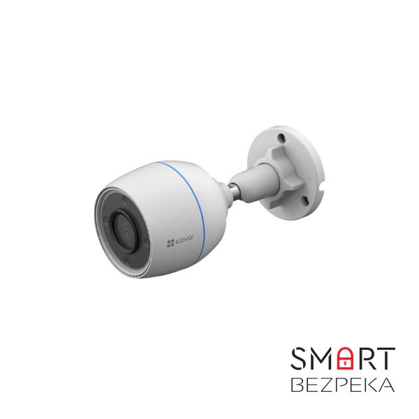 IP-відеокамера вулична 2 Мп з Wi-Fi Ezviz CS-H3C (1080P, 2.8 мм) із вбудованим мікрофоном та відеоаналітикою