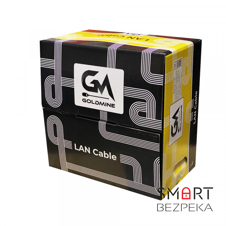 Кабель звита пара GoldMine GM UTP 4*2*0.5-CU PE кат.5е (UTP мідь зовнішній) бухта 305м