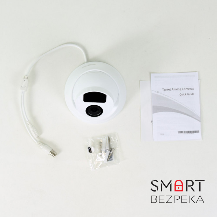 Відеокамера UNC UMD-2MIR-20W/2.8 купольна 2 Мп HD камера для відеоспостереження