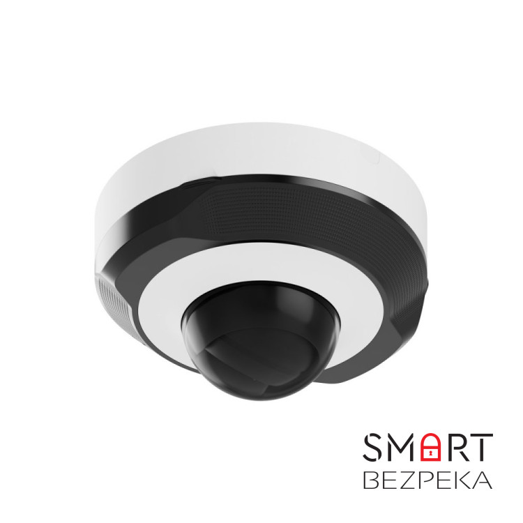 IP-відеокамера Ajax DomeCam Mini (5 Мп/4 мм) white, дротова з роздільною здатністю 5 Мп і кутом огляду до 85°