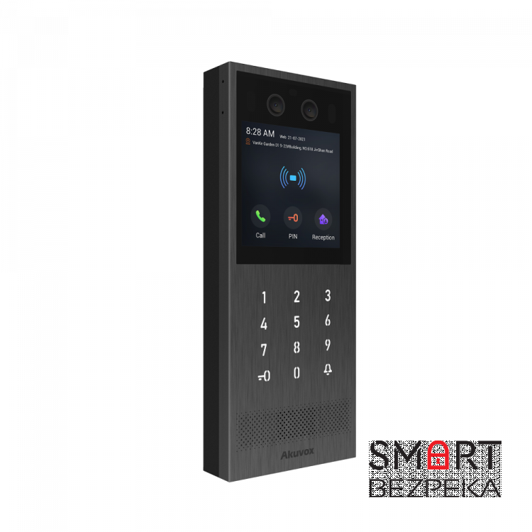 Многоабонентная вызовная панель Akuvox X912S с распознаванием лица, NFC и Bluetooth