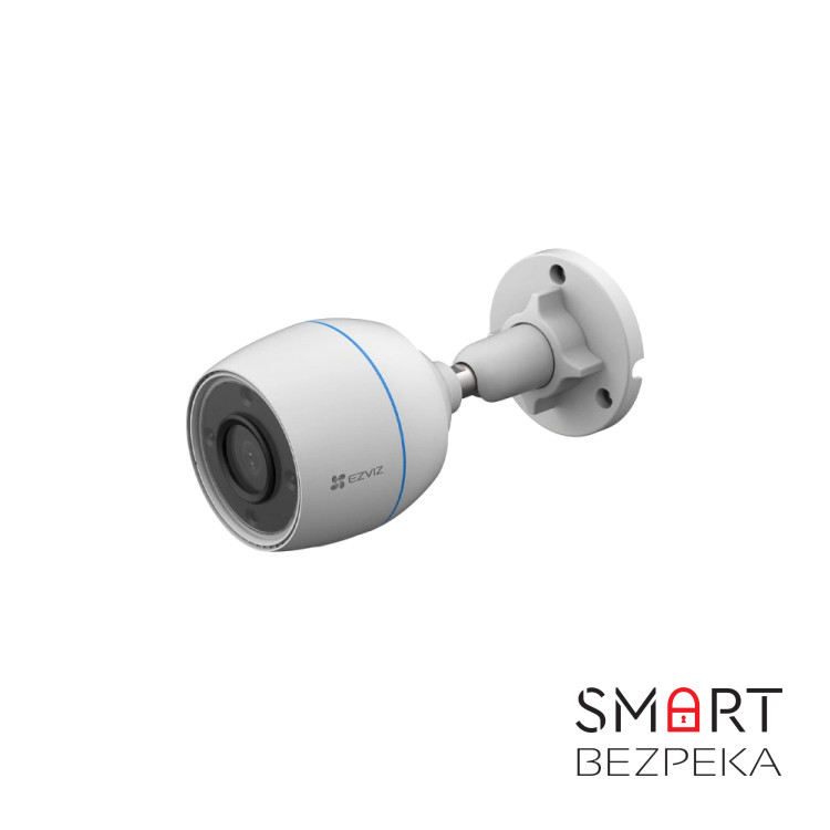 IP-видеокамера Color Night Vision 2 Мп с Wi-Fi Ezviz CS-H3c (1080P, 2.8мм, color) с встроенным микрофоном и видеоаналитикой