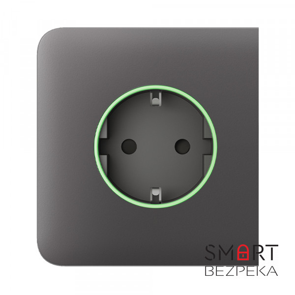 Бічна панель Ajax SideCover (type F) grey для вбудованої розетки