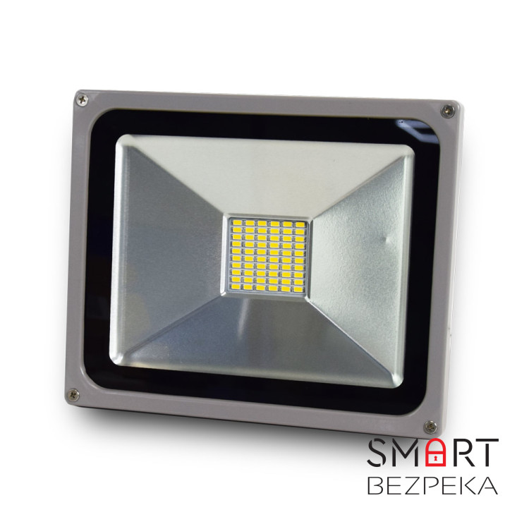 Комплект LED-прожектор Lightwell LW-30W-220 + Датчик руху з сенсором освітленості AMRS
