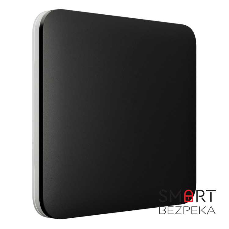 Комплект бездротової сигналізації Ajax StarterKit Cam (8EU) UA black Вимикач Ajax LightSwitch 1-gang Black одноклавішний + Реле Ajax OutletCore