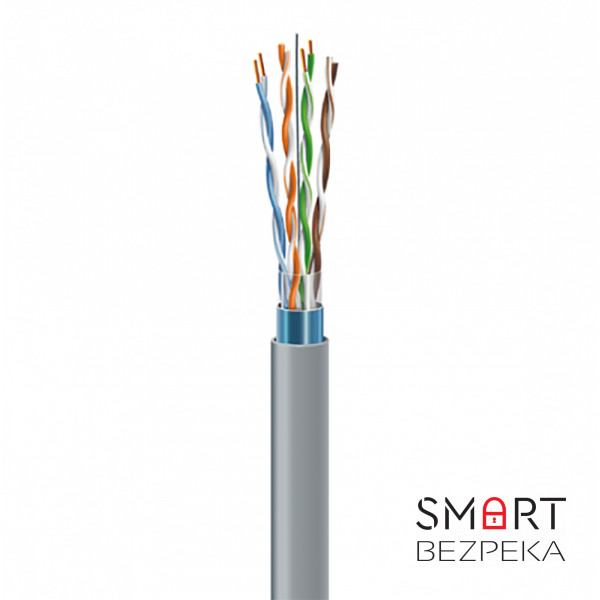 Кабель звита пара ЗЗКМ FTP кат.5e, 4х2х0.51 бухта 305 м (мідь, внутрішній) (7091000)