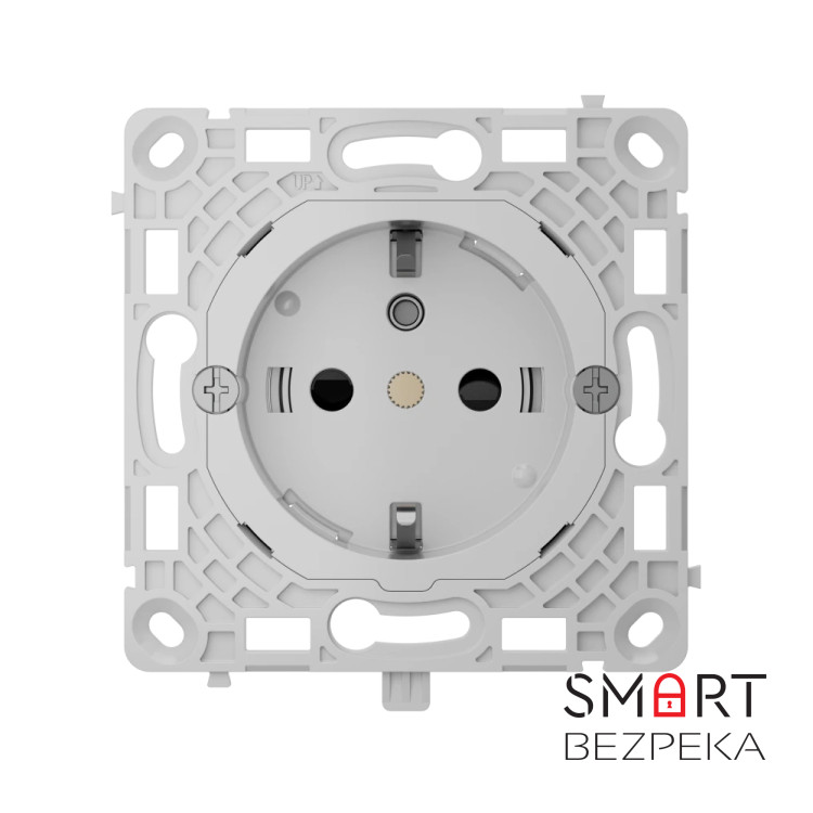 Комплект бездротової сигналізації Ajax StarterKit Cam (8EU) UA white + Вимикач Ajax LightSwitch 1-gang White одноклавішний + Реле Ajax OutletCore