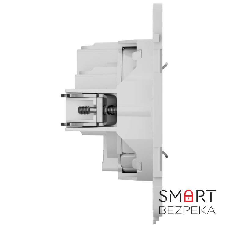 Комплект бездротової сигналізації Ajax StarterKit Cam (8EU) UA white + Вимикач Ajax LightSwitch 1-gang White одноклавішний + Реле Ajax OutletCore