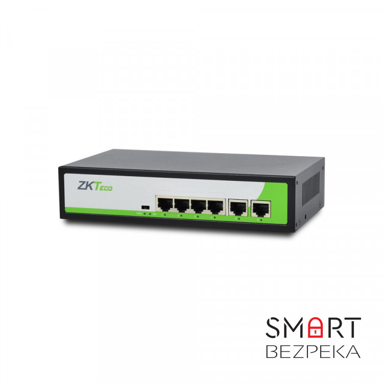 PoE-комутатор ZKTeco ZK-PoE42N-55W з 4 портами PoE