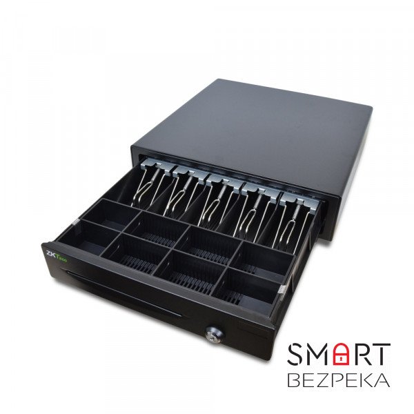 Грошова скринька ZKTeco ZKC0508, 5 відсіків для купюр, 8 для монет і 1 для чеків