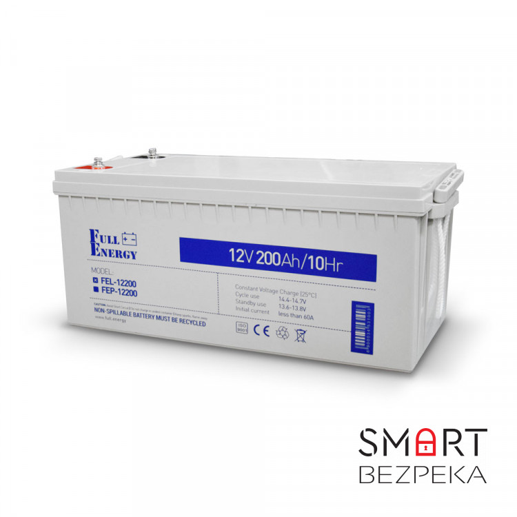 Аккумулятор гелевый 12В 200 Ач для ИБП Full Energy FEL-12200