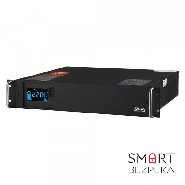 Джерело безперебійного живлення Powercom KIN-1200AP RM LCD 1200ВА / 720Вт лінійно-інтерактивне