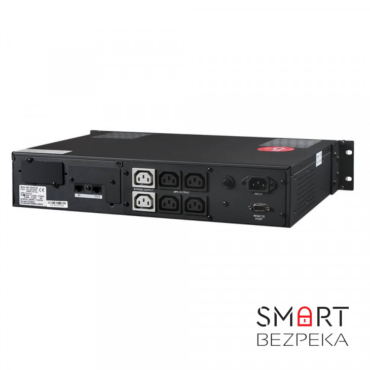 Джерело безперебійного живлення Powercom KIN-1200AP RM LCD 1200ВА / 720Вт лінійно-інтерактивне