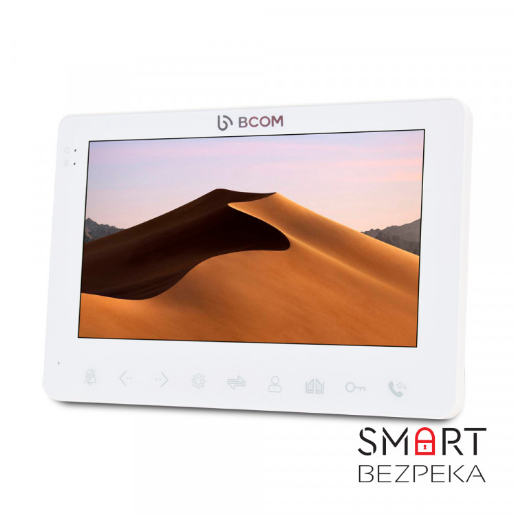 Комплект видеодомофона BCOM BD-780M White Kit: видеодомофон 7" с детектором движения и видеопанель