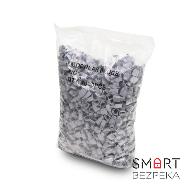 Ізолювальні ковпачки для конектора RJ-45 сірі, упаковка 1000 шт