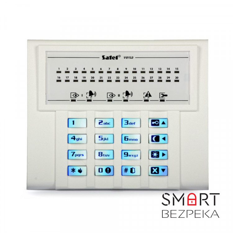 Клавиатура светодиодная Satel VERSA-LED-BL для ППК серии VERSA