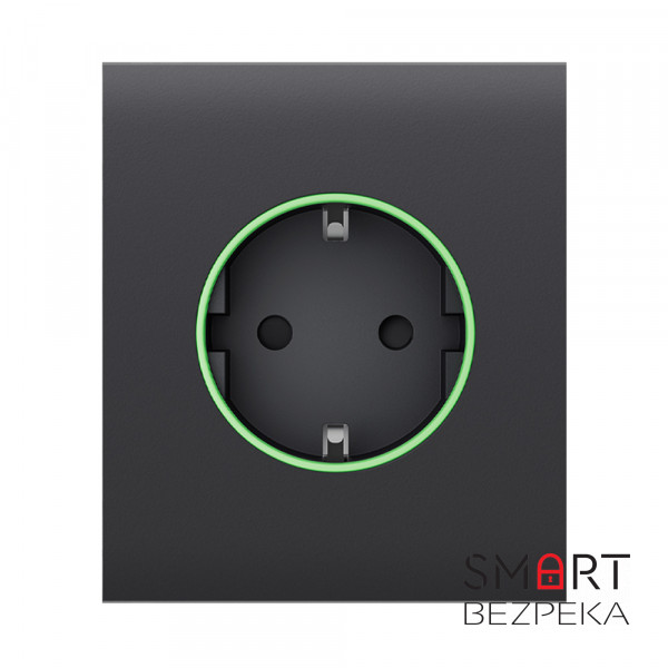 Центральна панель Ajax CenterCover (type F) graphite для вбудованої розетки