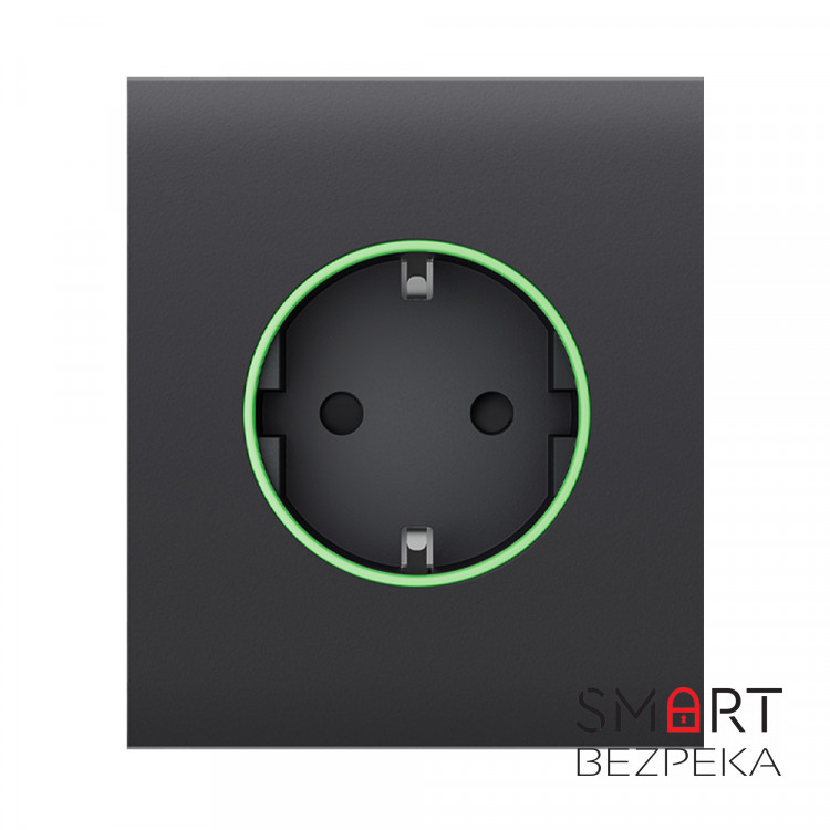 Центральна панель Ajax CenterCover (type F) graphite для вбудованої розетки