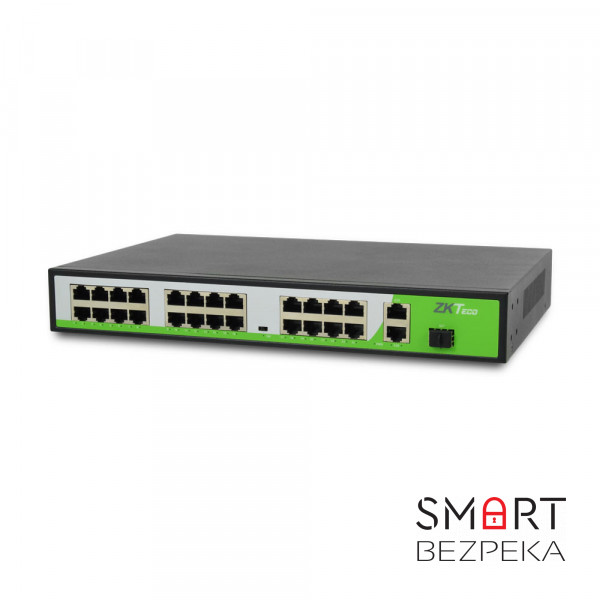 PoE-комутатор ZKTeco ZK-PoE2421NS-300W з 24 портами PoE
