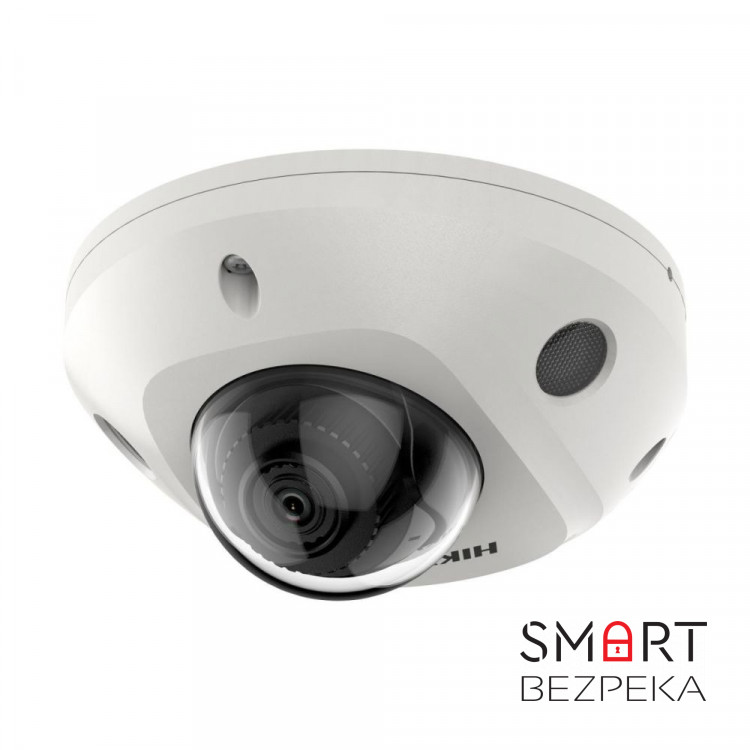 IP-відеокамера 4 Мп Hikvision DS-2CD2543G2-IS (4 мм) AcuSense з вбудованим мікрофоном для системи відеонагляду