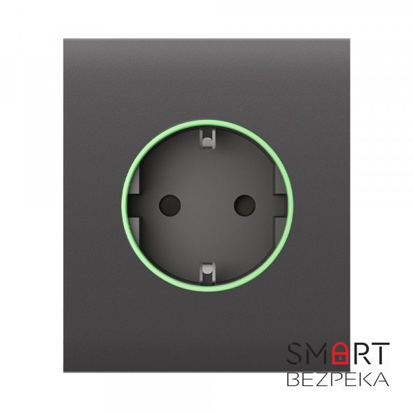 Центральна панель Ajax CenterCover (type F) grey для вбудованої розетки