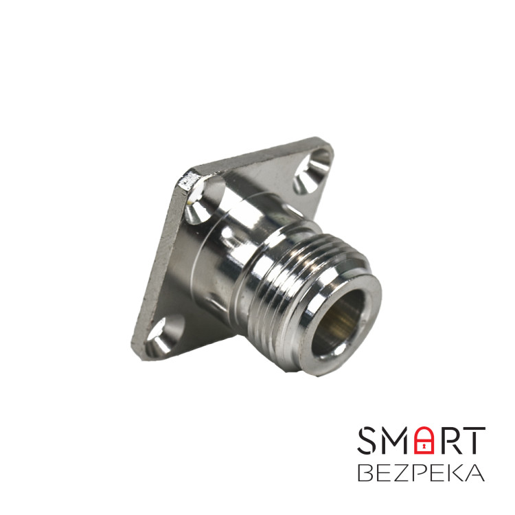 Разъём фланцевый N-Type 25x25 мм (female)