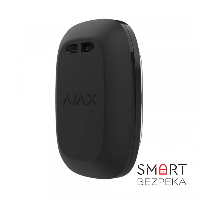 Бездротова екстрена кнопка Ajax DoubleButton black з захистом від випадкових натискань