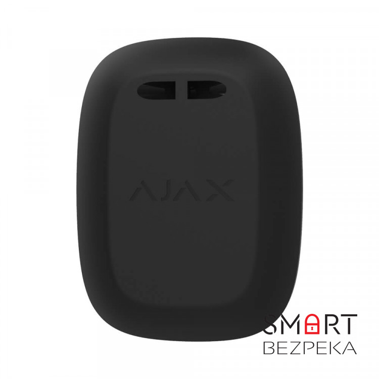 Бездротова екстрена кнопка Ajax DoubleButton black з захистом від випадкових натискань