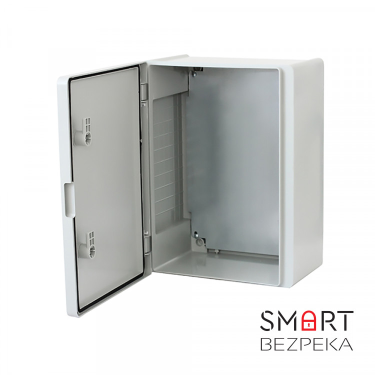 Щит ERKA 023 300 x 400 x 180 мм з монтажною панеллю і опаловими дверцятами