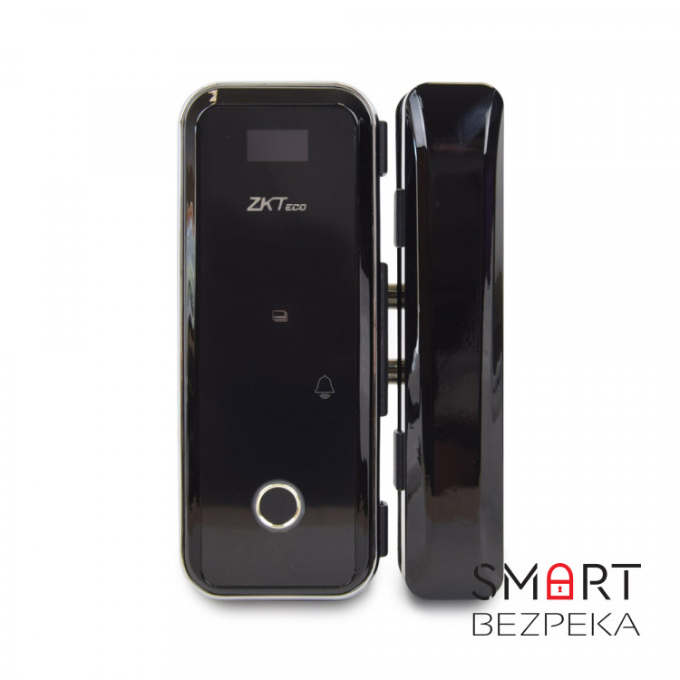 Smart замок ZKTeco GL300W left Wi-Fi для скляних дверей зі сканером відбитку пальця і зчитувачем Mifare