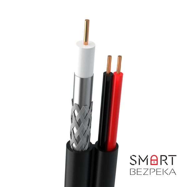 Кабель комбінований Одескабель RG-59, медь(CU) + 2*0.75 power, 305м (F5967BVcu +2*0,75)